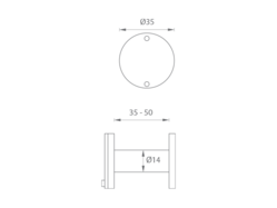 JNF - Kukátko IN.23.010 BN - Broušená nerez