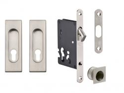 JNF - Set na posuvné dveře - PZ / D - HR BN - Broušená nerez