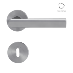 Klika na dveře GK - TRI 134 - R BN - Broušená nerez (71)