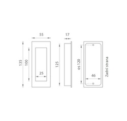 JNF - Mušle IN.16.402 BN - Broušená nerez