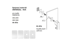 Spojovací materiál pro madlo MPK - PERFECTA Spojovací materiál UNIVERZÁL pro MADLO ks WS - Bílá matná