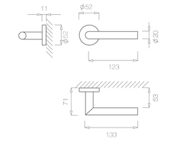 Klika na dveře TI - FAVORIT - R AP 2002 BN - Broušená nerez (16)