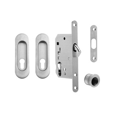 FT - Set na posuvné dveře oválný - PZ / D BN - Broušená nerez