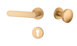 Klika na dveře AS - ALORA - R 7S OLS - Mosaz broušená