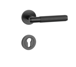 Klika na dveře SH - OVAL - R 1741 PRO 8 MM BS - Černá matná