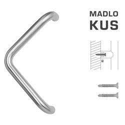 Madlo na dveře FT - MADLO kód K14T Ø 32 mm ST ks BN - Broušená nerez