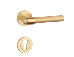 Klika na dveře SH - OVAL - R 1743 PRO 8 MM OLS - Mosaz broušená