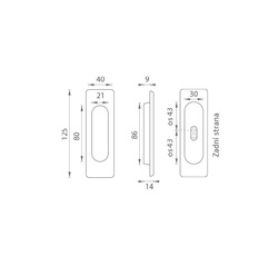 FT - Mušle hranatá BB / S - 3663AF ANT - Antracit