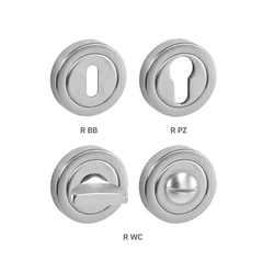 Rozeta ke klice TI - ROZETA - R dělená OCS - Chrom broušený (96)