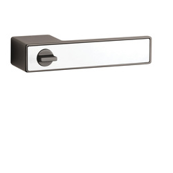 Klika na dveře ASG - HEDERA - RT s uzamykáním T/WS - Titan / bílá matná