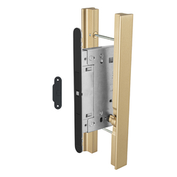 Madlo na dveře FT - MADLO SECRET s uzamykáním OLS - Mosaz broušená