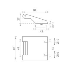 TI - Pant na sklo vertikální 3696 WS - Bílá matná (152)