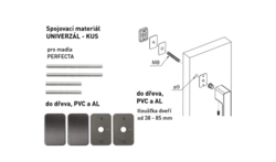 Spojovací materiál pro madlo MPK - PERFECTA Spojovací materiál UNIVERZÁL pro MADLO ks T - Titan