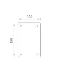 TI - Piktogram &quot;První pomoc&quot; - hranatý BN - Broušená nerez (16)
