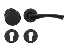 Klika na dveře BA - TORNADO - R BS - Černá matná