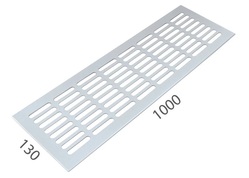 SRL - ALFA větrací mřížka šířka 130 x 1000 mm Bílá komaxit