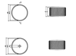 AS - Nábytková úchytka 1061 BS - Černá matná