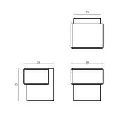 JNF - Zarážka dveří DUO IN.13.355 BN - Broušená nerez