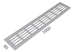 SRL - ALFA větrací mřížka šířka 80 x 1000 mm F1 - Stříbrný elox