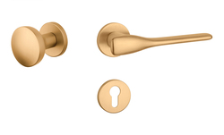 Klika na dveře AS - ORCHIDE - R 7S OLS - Mosaz broušená