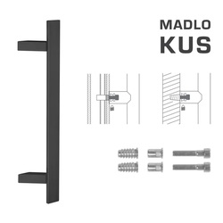 Madlo na dveře FT - MADLO kód K41Z 40x10 mm SP ks BS - Černá matná