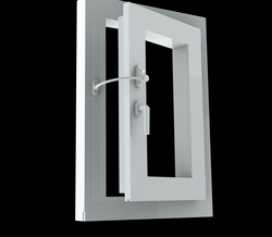 PD - Lankový zámek na okno s pojistkou WS - Bílá matná (RAL9016)