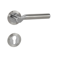 Klika na dveře MP - MARENA - R 3SM BN/LN - Broušená nerez / leštěná nerez