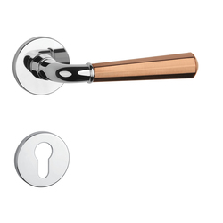 Klika na dveře ASM - MARIGOLD 2 - R 7S OC/CUM - Chrom lesklý / měď matná