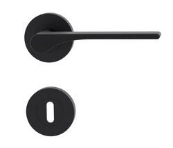 Klika na dveře GK - LEAF LIGHT - R Grafit černá (28)