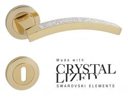 Klika na dveře LI - PROFILY MESH - R OZ - Pozlacené (24 karátové zlato)