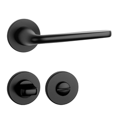 Klika na dveře AS - HIACYNTA - R 5S BS - Černá matná