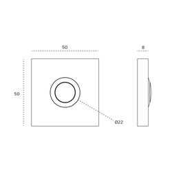 JNF - SPÍNAČ IN.24.201 BN - Broušená nerez