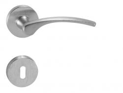 Klika na dveře FO - LAURA 2 - R OCS - Chrom broušený