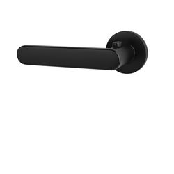 Klika na dveře TI - ROUND - R 7S 3957 s uzamykáním, 38-45 mm BS - Černá matná (153)