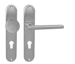 Klika na dveře MP - DANIELA - SO BN - Broušená nerez