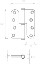 TI - ZÁVĚS DVEŘNÍ - 1847 RE 