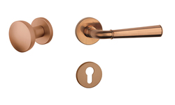 Klika na dveře ASM - MARIGOLD 1 - R 7S CUM PVD - Měď matná PVD