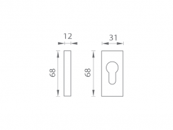 WA - ROZETA UR Bílá (RAL 9016)