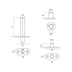 JNF - ZÁVĚS IN.05.208 BN - Broušená nerez