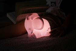 DHINK429-21 DHK - Silikonová noční lampička - Růžový sloník 
