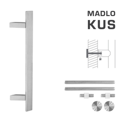 Madlo na dveře FT - MADLO kód K41Z 40x10 mm UN ks BN - Broušená nerez