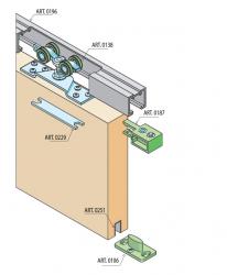 SC - POSUVNÝ SYSTÉM SERIES 100 SILENT 120 KG STM - Stříbrná matná