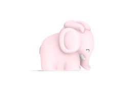 DHINK429-21 DHK - Silikonová noční lampička - Růžový sloník 