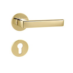 Klika na dveře TI - SONIA - R 3095 5S OLV - Mosaz leštěná lakovaná (01)