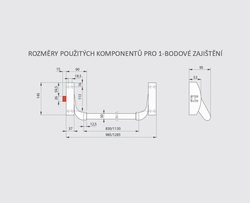 DK - PANIKOVÉ KOVÁNÍ PHA 2000 - 1-bodové zajištění D1/1B Stříbrná