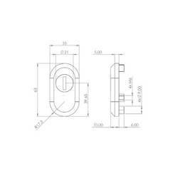 MPK - Překrytí k SECURO S01 PLUS - SO BN - Broušená nerez