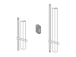 DK - Komponenty panikového kování - Set závory s krytem PHX 05F BN - Broušená nerez