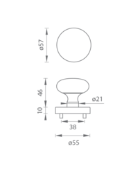 MP - KOULE - R T/OC - Titan / chrom lesklý
