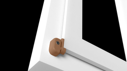 PD - Výsuvná západka s uzamykáním HNM.S - Hnědá matná světlá (RAL8003)