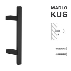 Madlo na dveře FT - MADLO kód K31Z 25x25 mm ST ks BS - Černá matná